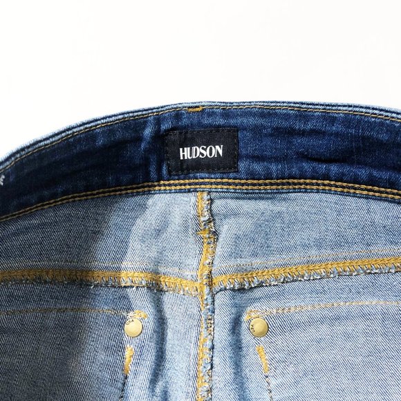 HUDSON Collin Crop Stretchy Skinny Bastille Jeans - Picture 9 of 11